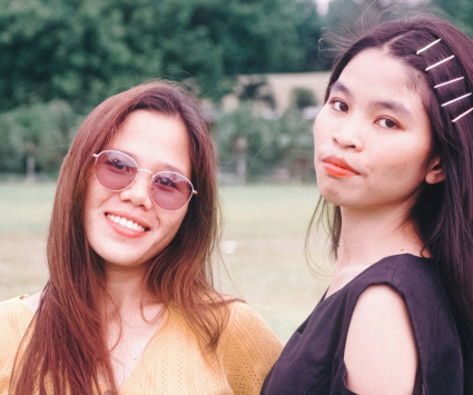 Group of classmates laughing